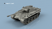 Pzkpfw V Panther 1/700 x5 - impression 3D