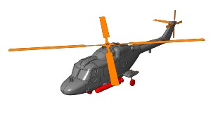 Hélicoptère Lynx 1/400